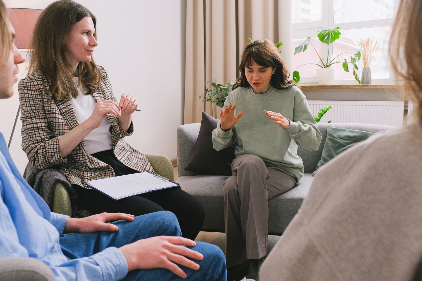 Women gathered in conversation